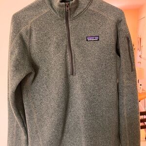 Patagonia Women’s Better Sweater 1/4 zip Green size M